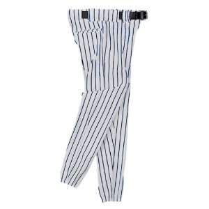 Martin Custom Baseball Pro Belt Looped Pinstripe Pants WHITE/NAVY A2XL