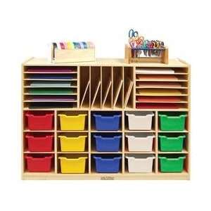  Multisection Storage Unit with Bins