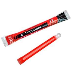 Cyalume SnapLight Industrial Grade Chemical Light Sticks, Red, High 