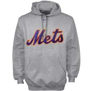  Nike New York Mets Ash Tackle Hoody Sweatshirt Sports 