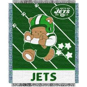  New York Jets Woven NFL Throw   36 x 46