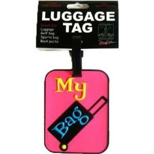  Suitcase Pink Luggage Tag Set of 6 