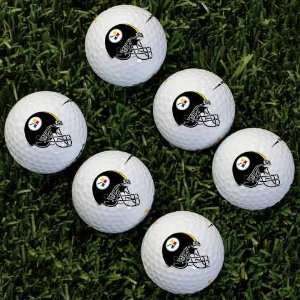  Wilson Pittsburgh Steelers 6 Pack Team Helmet Golf Balls 