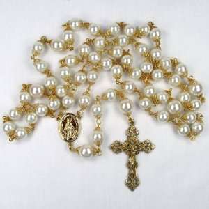  10mm Ivory pearl rosary Jewelry