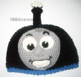 Custom Boutique Crocheted THOMAS THE TRAIN Beanie Hat  