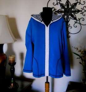 Spa by Chicos Zip Up Hoodie   Size Med/Large (Chicos 2)  