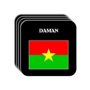 Burkina Faso   DAMAN Set of 4 Mini Mousepad Coasters 
