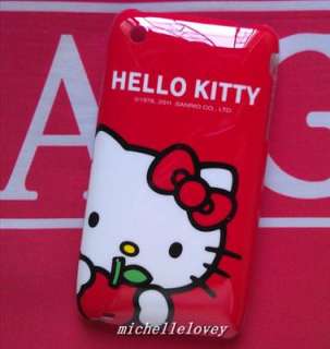 New Cute Cartoon Hello Kitty Back Cover Case for iPhone 3g/3gs MH45 
