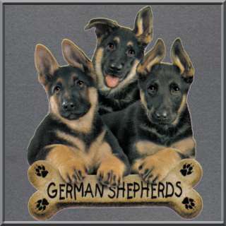 German Shepherd Puppies w/Bone WOMENS SHIRTS S XL,2X,3X  