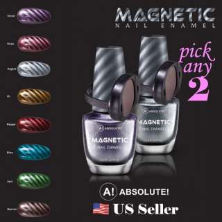 Authentic ABSOLUTE Magnetic Nail Polish Lacquer Enamel Colors w 