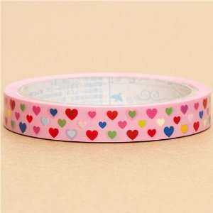    pink Deco Tape with colourful hearts cute kawaii Toys & Games