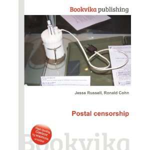  Postal censorship Ronald Cohn Jesse Russell Books