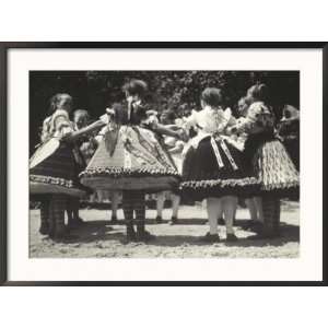  Traditional Dance Scene with Ladies Wearing Hungarian 