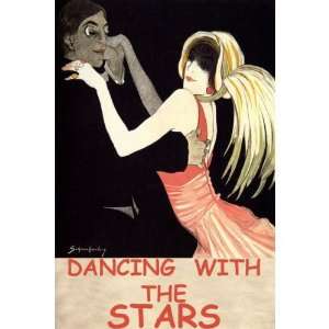  FASHION COUPLE DANCING WITH THE STARS VINTAGE POSTER 