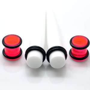   & White Acrylic Ear Tapers Stretcher Kit ~ Solid as a Pair Jewelry