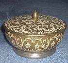 Dalarna Vintage Lithographed Round Tin Box England  