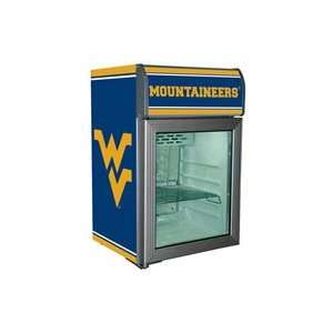  West Virginia Mountaineers Refrigerated Glass Door Cooler 