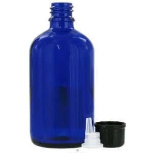 Sanctum Aromatherapy Essential Oil Supplies Empty Blue Glass Bottle 