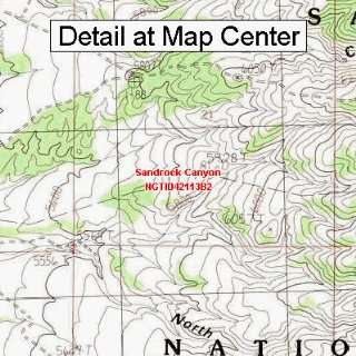  USGS Topographic Quadrangle Map   Sandrock Canyon, Idaho 