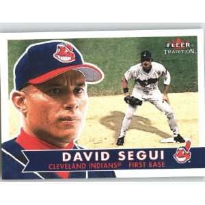 2001 Fleer Tradition #17 David Segui   Number on back   Cleveland 