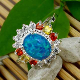   Opal Jewelry Gems Silver Ring Size #8 S21 Hot   