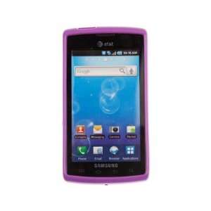  TPU Flexible Plastic Phone Cover Case Dark Purple For Samsung 