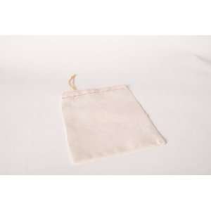  6 x 8 Single Drawstring Cotton Muslin Bags   100 Count 