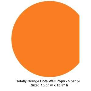   Brewster Wall Pops Dot totally Orange WPD90200