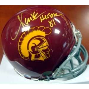  Marcus Allen Autographed/Hand Signed USC Mini Helmet 