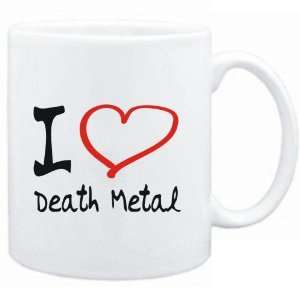  Mug White  I LOVE Death Metal  Music