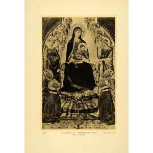  1931 Collotype Ambrogio Lorenzetti Madonna Saints Siena 