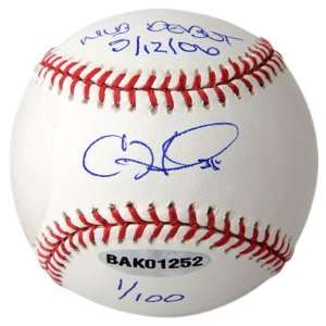  Phillies Cole Hamels Autographed Baseball Inscribed MLB Debut 