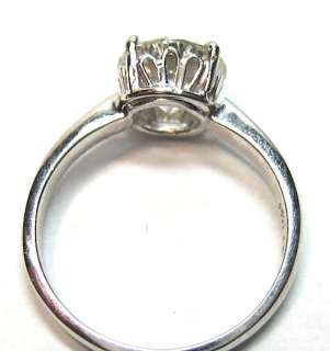 71CT ROUND VINTAGE ESTATE SOLITAIRE DIAMOND WEDDING ENGAGEMENT RING 