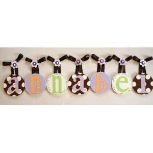  Annabels Hand Painted Round Wall Letters