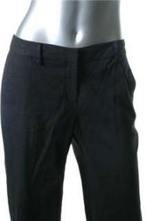 Elie Tahari NEW Black Trousers Linen Pants Misses 2  