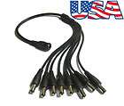 NEW 1 to 8 DC Power Adapter Splitter Cable for Security CCTV Camera 