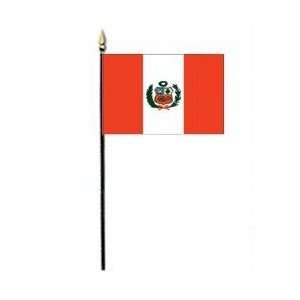  Republic of Peru Miniature Government Flag Sports 