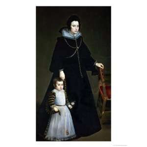  Dona Antonia Ipenarrietta and Her Son, 1631 Stretched 