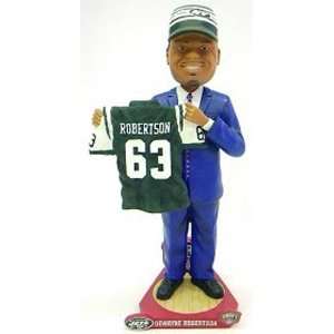 New York Jets Dewayne Robertson Draft Pick Forever Collectibles Bobble 