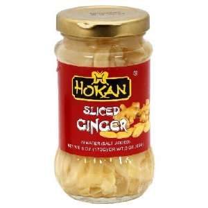 Hokan Ginger Slcd Brine 6 OZ (Pack of 6) Grocery & Gourmet Food