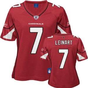  Matt Leinart Red Reebok Replica Arizona Cardinals Womens 