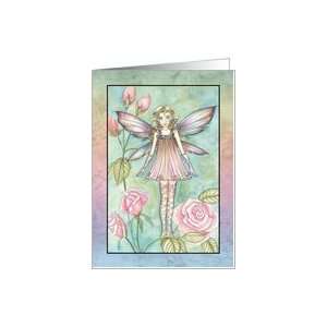  Flower Girl Invitation   Pink Rose Fairy Card Health 