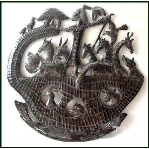  Noahs Ark Metal Art Sculpture   23 x 23