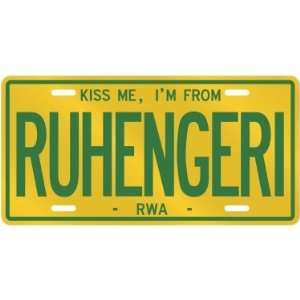   AM FROM RUHENGERI  RWANDA LICENSE PLATE SIGN CITY