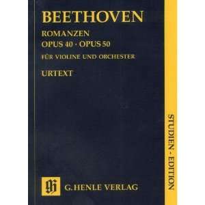  Beethoven, Ludwig   2 Romances Op. 40 and 50 Study Score 