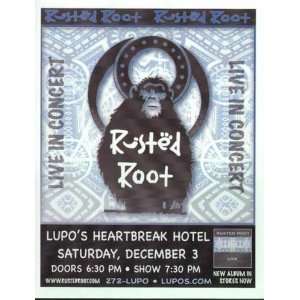  Rusted Root Concert Flyer Providence 2005