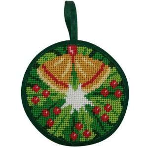   Christmas Wreath Christmas Ornament   Needlepoint Kit Arts, Crafts
