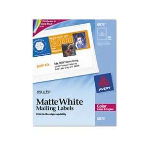  Avery® Color Laser, Matte White Printing Labels