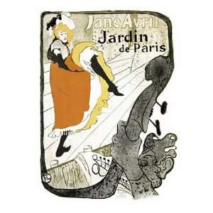  Jane Avril, Jardin de Paris by Henri Toulouse Lautrec 