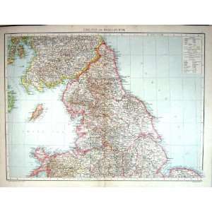  Antique Map England Wales Isle Man Kingston Upon Hull 